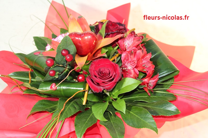 Bouquet Saint Valentin – Fleurs-Nicolas